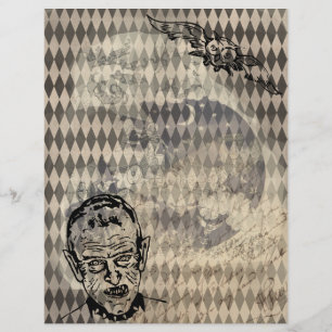 Mythical Uggla Halloween Ephemera Papper sida nr 2