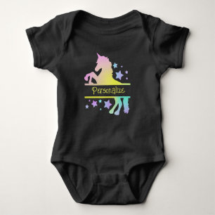 Mythical Unicorn Pastel Färg Personalize Gift T Shirt