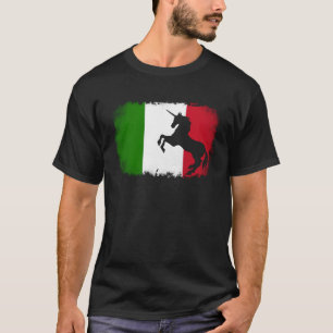 Mythical Unicorn vintage Italien Italy flagga hors T Shirt