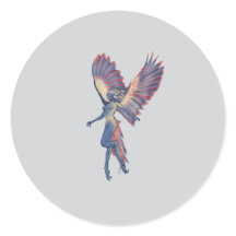 Mythological beast flight Harpy