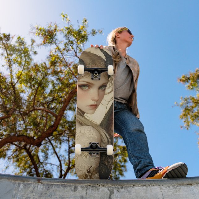 Mythological Dragon Nymph Girly Skate Deck (Utomhus 1)