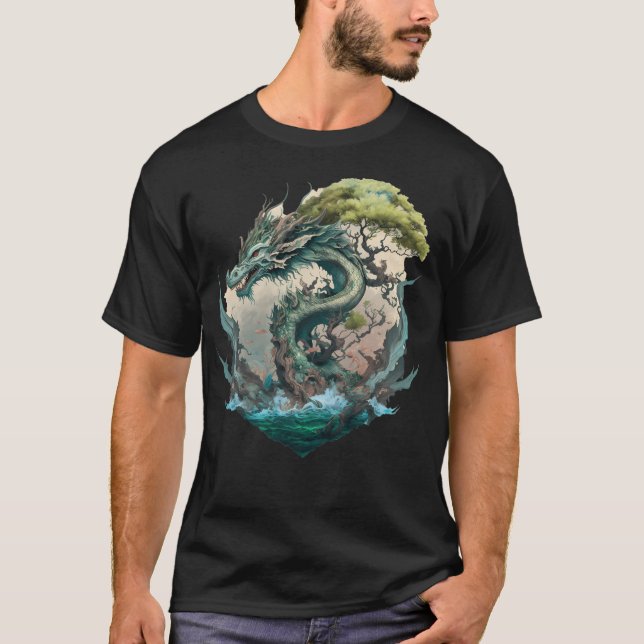 Mythological Dragon T Shirt (Framsida)