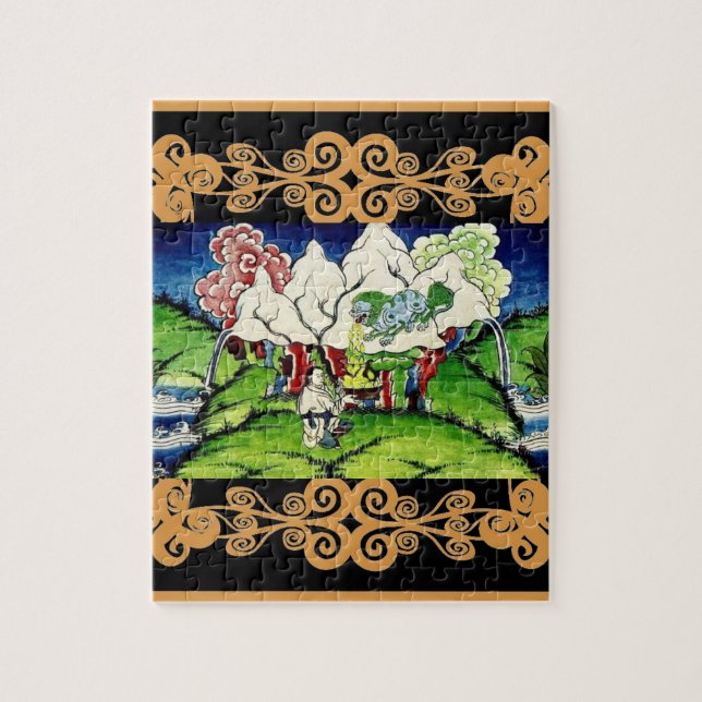 Mythological Lejon Jigszle Puzzle Pussel (Vertikal)