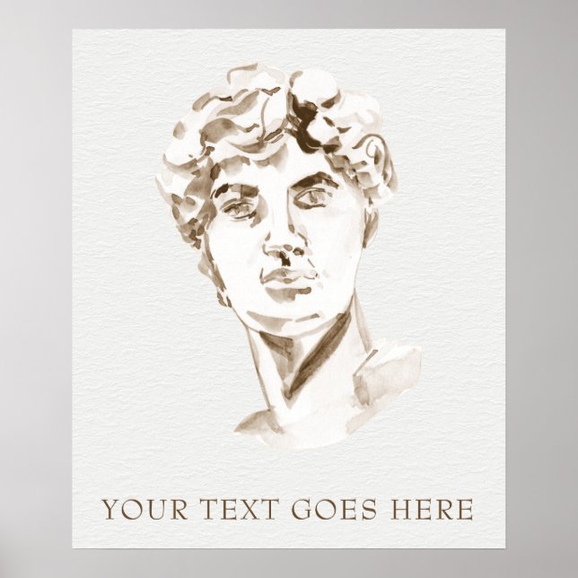 *~* Mythology DAVID AP45 Grekiska Gud Faith Poster (Framsidan)