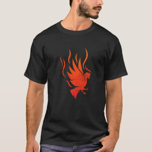 Mythology Firebird Stigning Bird Flames Ashes Phoe T Shirt