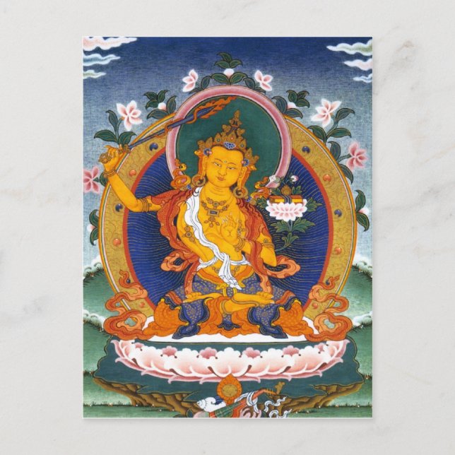 MYTHOLOGY FÖR MANJUSHRI TIBET VYKORT (Framsida)