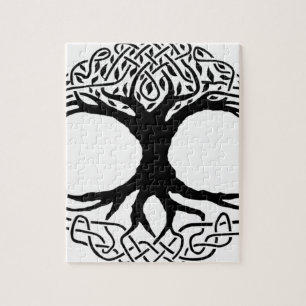 Mythology för wicca för livets trädYggdrasil No Pussel