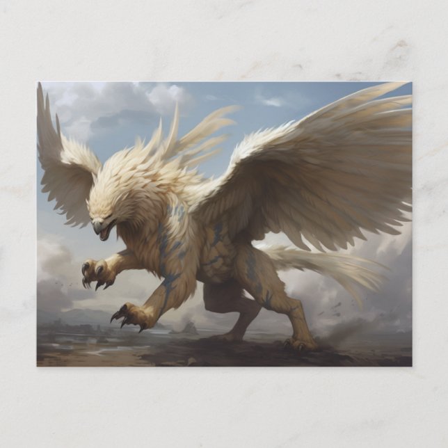 Mythology Griffin Griffin Vykort (Framsida)