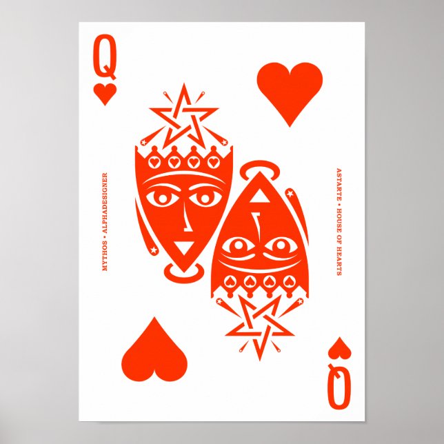 Mythos Astarte Queen of Hearts Poster (Framsidan)