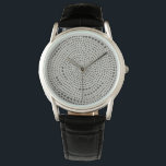 Mythos - Cirkel Armbandsur<br><div class="desc">Mythos I av Chariklia Zarris. Cirkeldesign bestående av många punkter mot neutraltens bakgrund.</div>