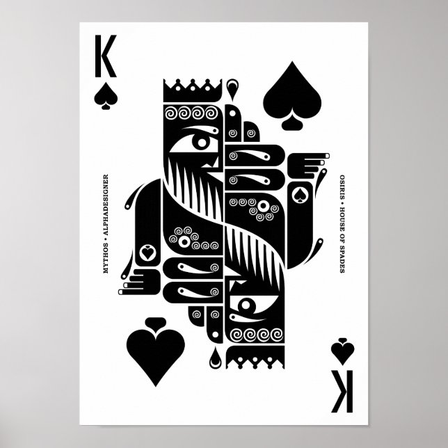 Mythos Osiris Kung i Spades Poster (Framsidan)