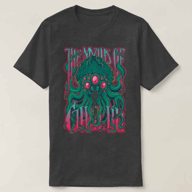 Myths of Cthulhu T Shirt (Design framsida)