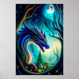 Mytical Dragons Poster