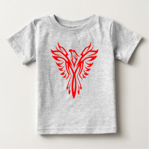 Mytical Phoenix Bird Stigning Logotyp (Red) T Shirt