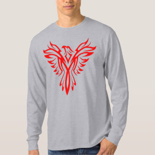 Mytical Phoenix Bird Stigning Logotyp (Red) T Shirt