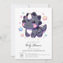 Mytical Simple Dinosaur Baby Shower