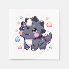 Mytical Simple Dinosaur Baby Shower Pappersservett