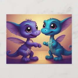 *~* Mytisk AP48 FOTO Inbjudan - Dragon PostCard