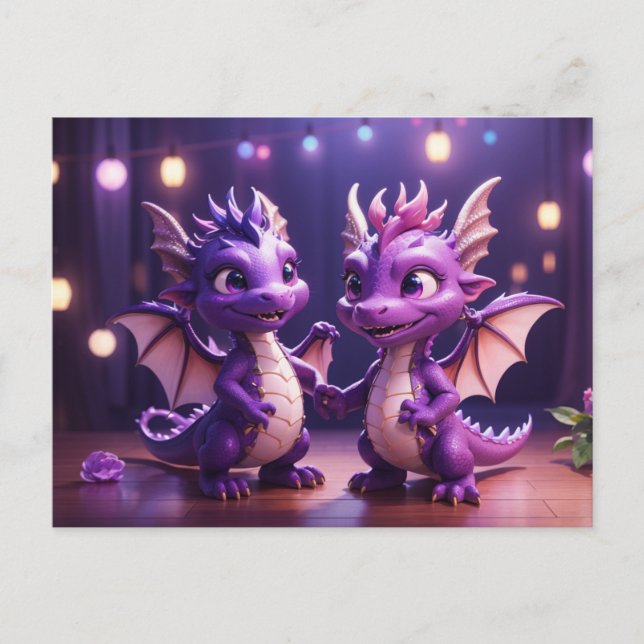 *~* Mytisk AP48 FOTO Inbjudan Drak Dino Disco (Framsida)