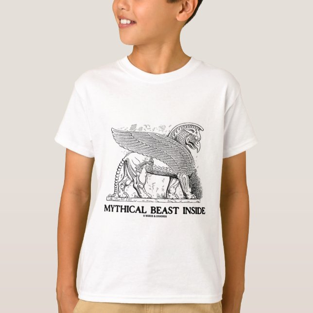 Mytisk beastinsida (grip/Gryphon) Tee Shirt (Framsida)