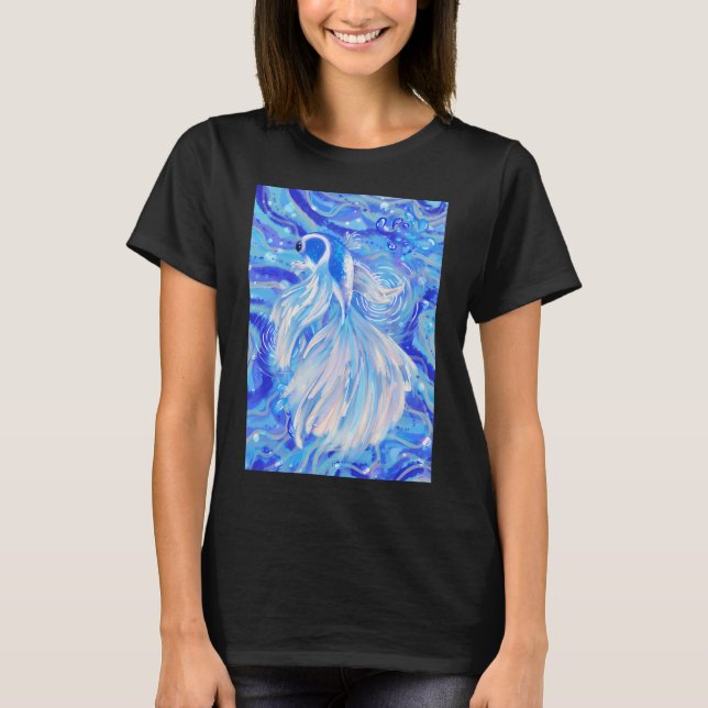 Mytisk blå betafisk t shirt (Framsida)
