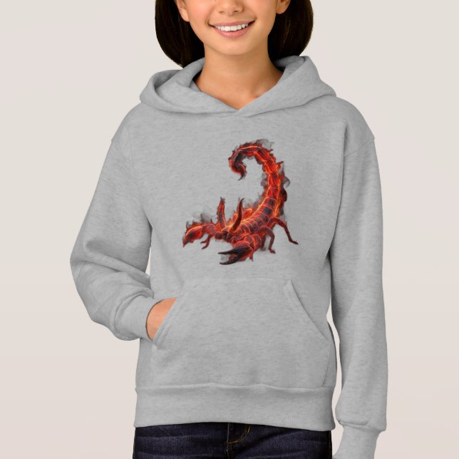 Mytisk Blazing Scorpion-fantasiart T Shirt (Framsida)