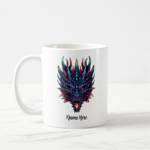 Mytisk Drak Anpassat Namn Kaffemugg