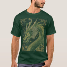 Mytisk Drak | Fantasy Drak T-Shirt Design