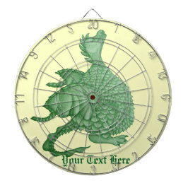 mytisk fantasi, söt grönt drake piltavla