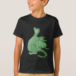 mytisk fantasi, söt grönt drake t-shirt