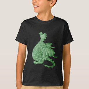 mytisk fantasi, söt grönt drake tee