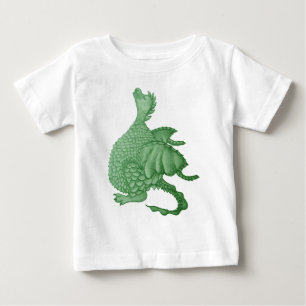 mytisk fantasi, söt grönt drake tee