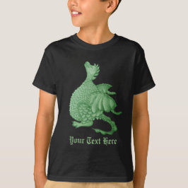 mytisk fantasi-varelse söt grönt drake tee shirt