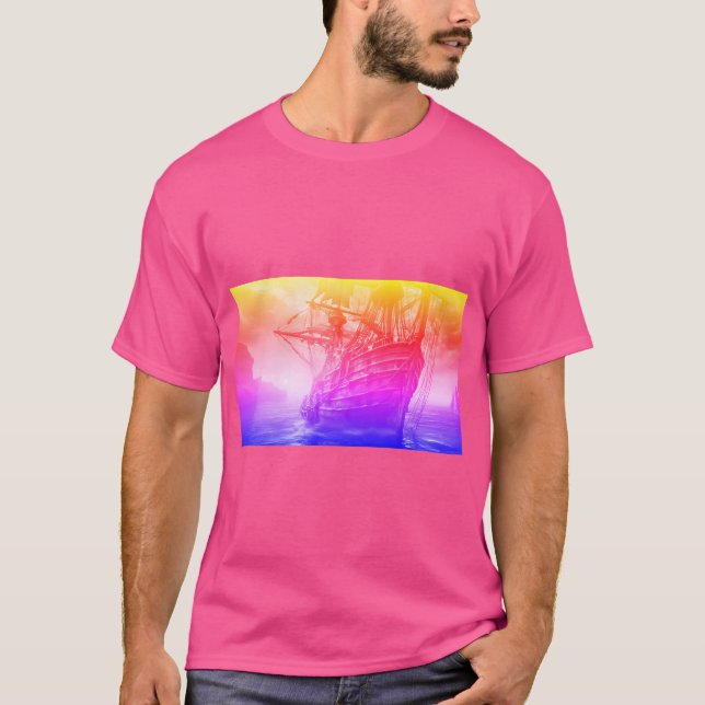 Mytisk frakt (regnbåge stil) t shirt (Framsida)