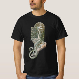 Mytisk ödledrake på klippor, gammal mytologi t shirt