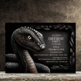 Mytisk Orm Födelsedagsfest Inbjudningar