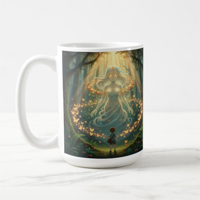 Mytisk skogsmugg kaffemugg (Vänster)