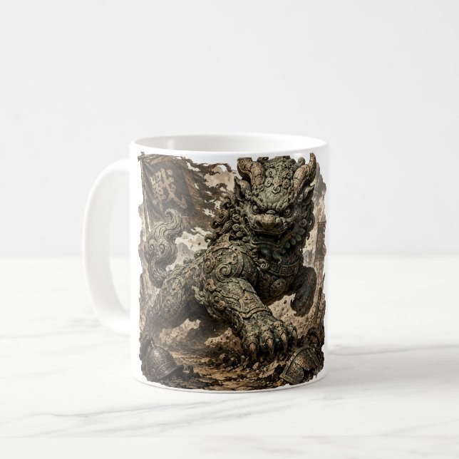 Mytisk Stengardist Fantasi-dekal Kaffemugg (Framsida vänster)