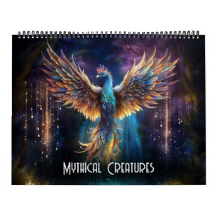Mytiska skapelser av Ivy och Fladdermus Goth Art Kalender