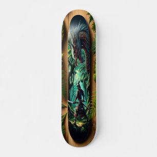 Mytiskt möte i skogen mini skateboard bräda 18,5 cm