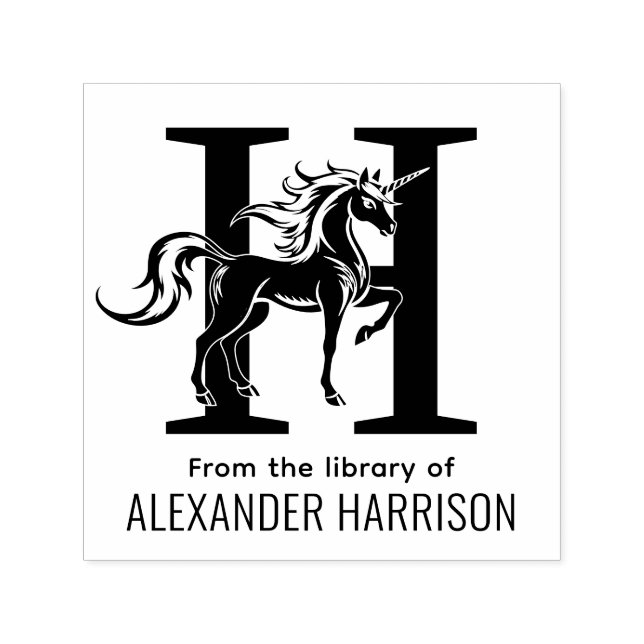 Mytistisk enighet över ett fet init Namn Bok Självfärgande Stämpel (Design)