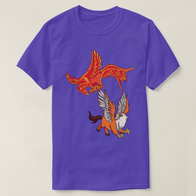 Mytologi Phoenix mot Hippogryph T Shirt (Design framsida)