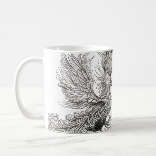 Mytologisk Fenix-mugg Kaffemugg (Vänster)