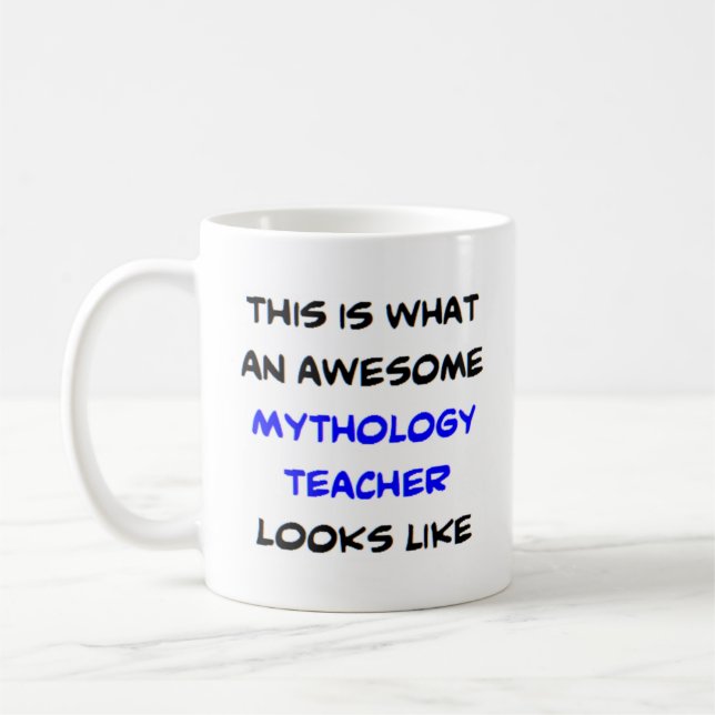 mytologlärare, fantastisk kaffemugg (Vänster)