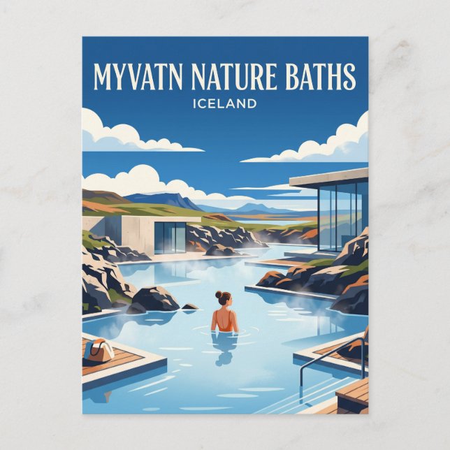 Myvatn Nature Baths Island Vykort (Framsida)