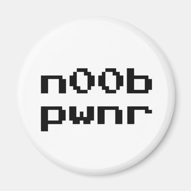 n00b pwnr magnet (Framsidan)