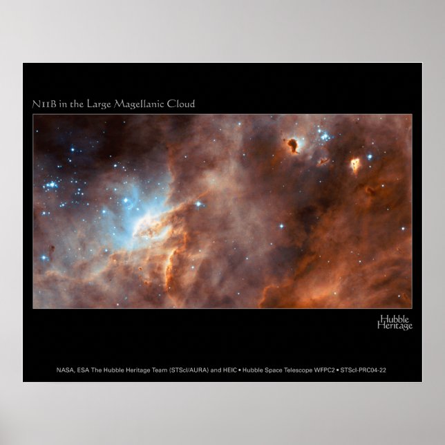 N11BInLargeMagellanicCloud-2004 Poster (Framsidan)