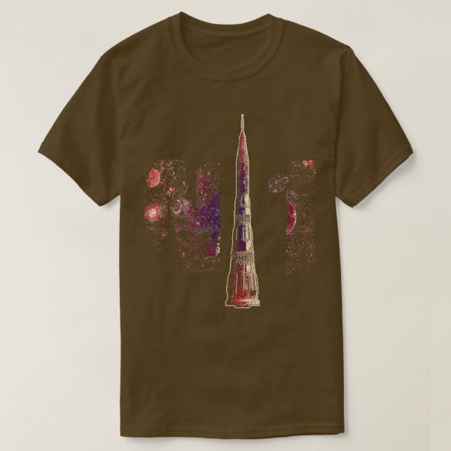 N1 SovjetunionenRyska Måne-raketen T Shirt (Design framsida)