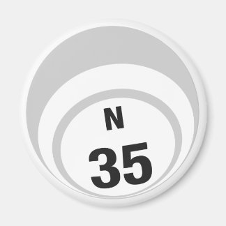 N35 bingo boll-kylskåp magnet