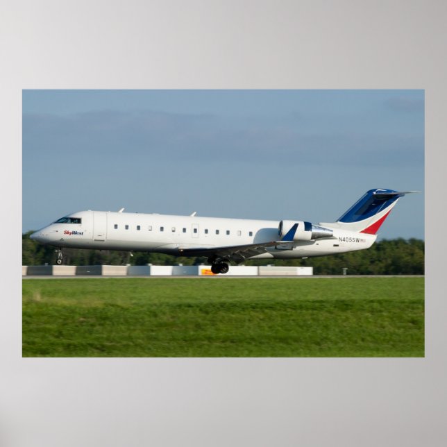 N405SW Skywest Canadair CRJ-200ER Poster (Framsidan)